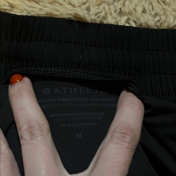 Athleta Black Women's Athletic Shorts - Size M - Picture 2 of 3